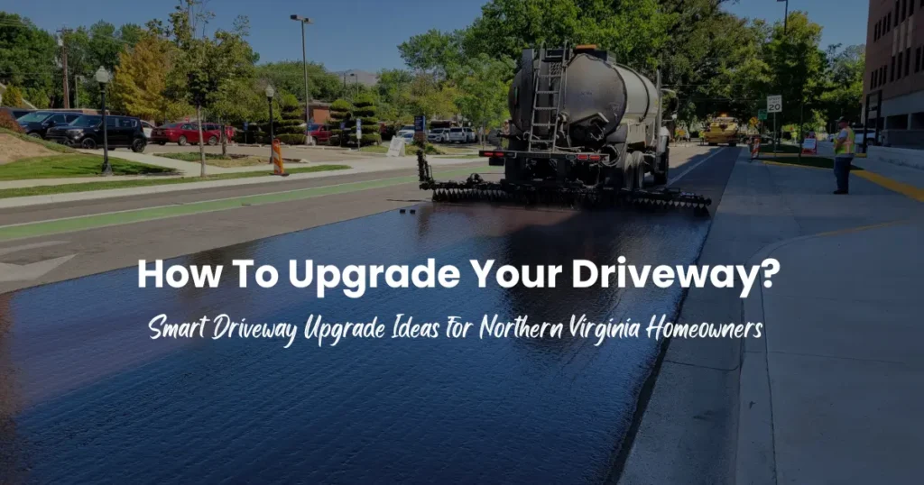 asphalt paving contractors upgrading a residential driveway